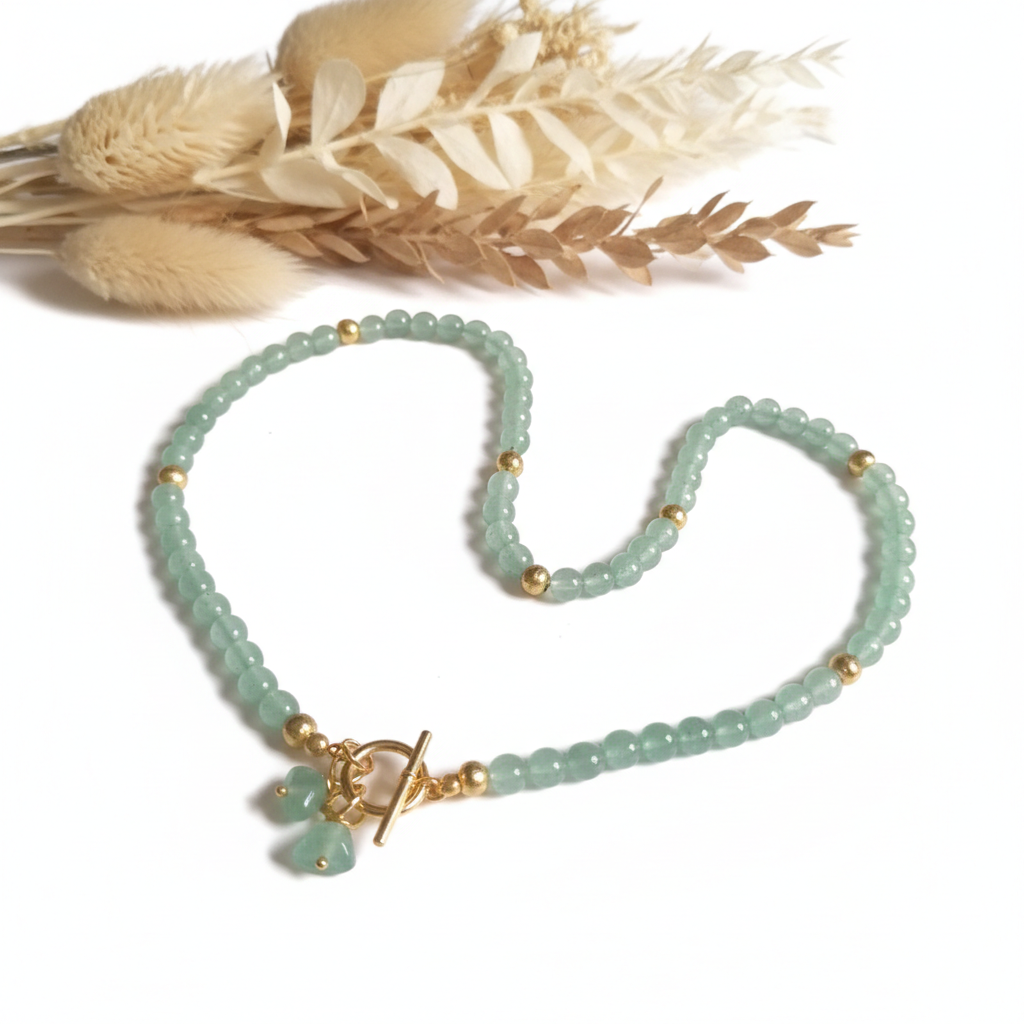 Collier Pierre Aventurine Verte